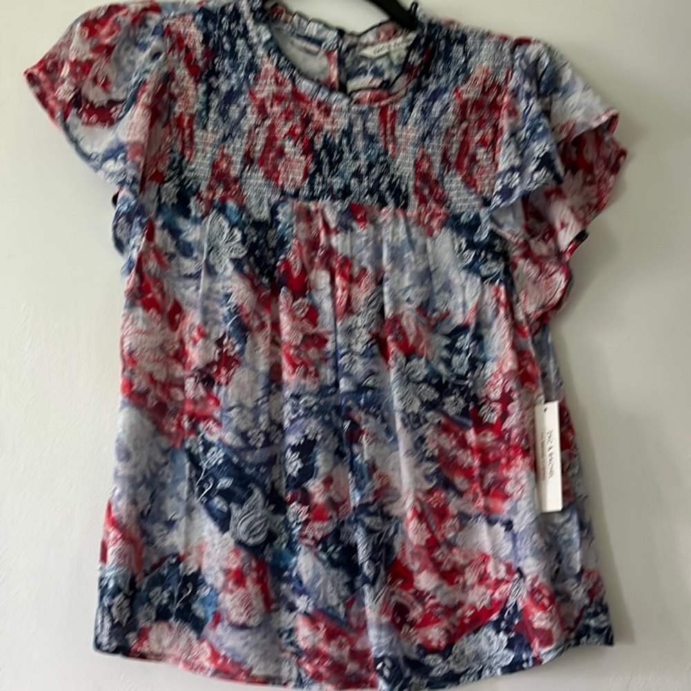 Zac & Rachel blouse mock at the high top